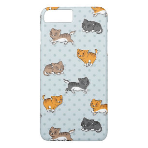 pattern with funny cats iPhone 8 plus/7 plus case