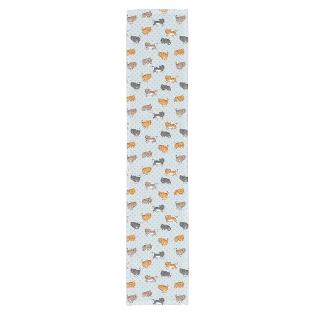 pattern with funny cats short table runner (Front)