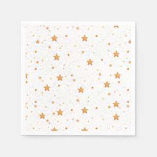 pattern with golden stars napkin