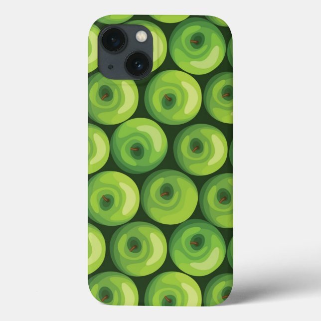 Pattern with Green Apples Case-Mate iPhone Case (Back)