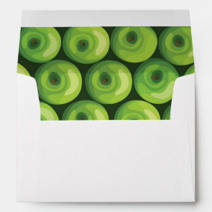 Pattern with Green Apples Envelopes