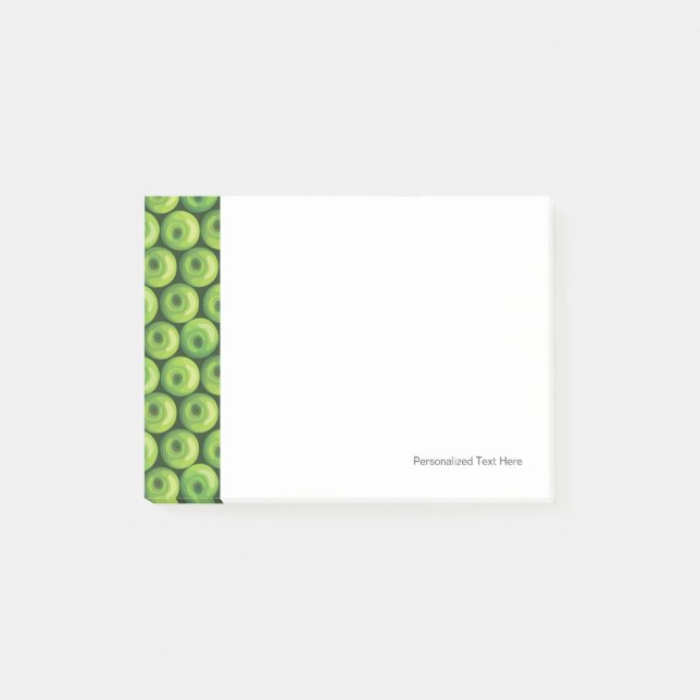 Pattern with Green Apples Post-it Notes (Front)