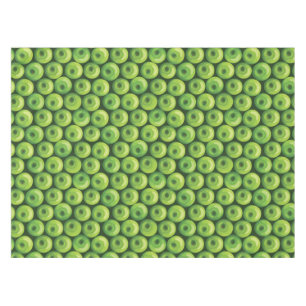 Pattern with Green Apples Tablecloth