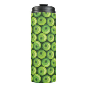 Pattern with Green Apples Thermal Tumbler