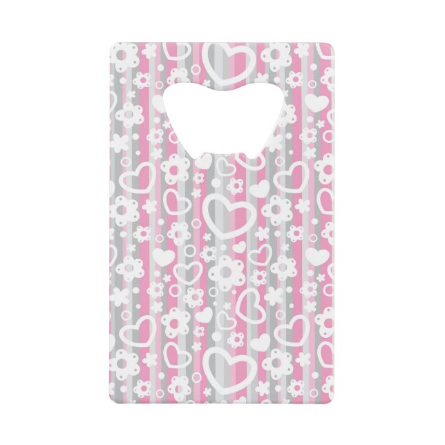 Pattern with Hearts and Flowers (Front)