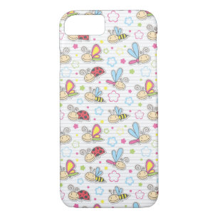 pattern with insects iPhone 8/7 case