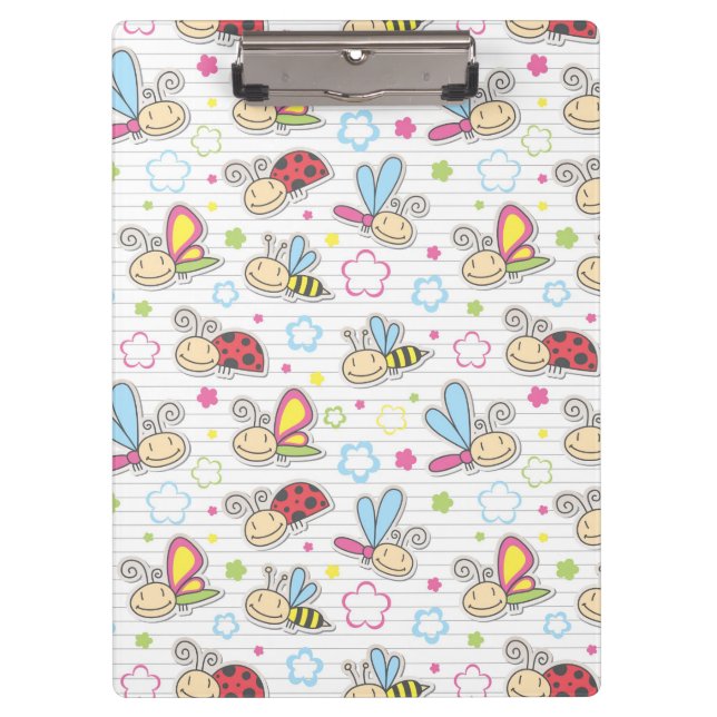 pattern with insects clipboard (Front)