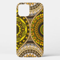Pattern with mandalas. Vintage decorative elements