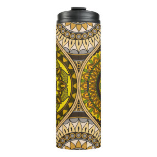 Pattern with mandalas. Vintage decorative elements Thermal Tumbler