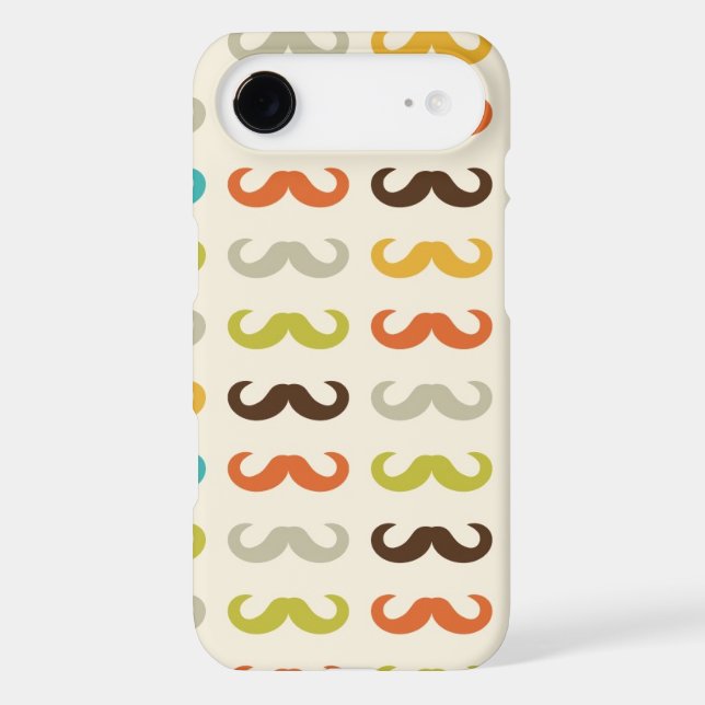 Pattern with moustache Case-Mate iPhone case (Back)