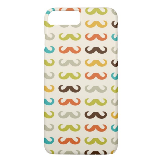 Pattern with moustache Case-Mate iPhone case (Back)