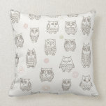 Pattern with owls cushion<br><div class="desc">seamless pattern with owls © and ® Bigstock® - All Rights Reserved.</div>