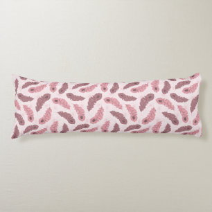 pattern with peacock feathers body cushion