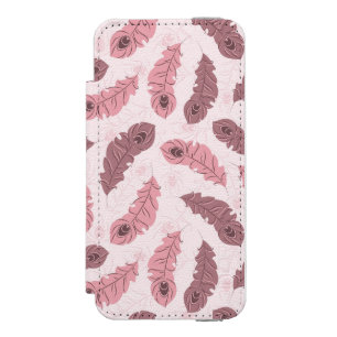 pattern with peacock feathers incipio watson™ iPhone 5 wallet case