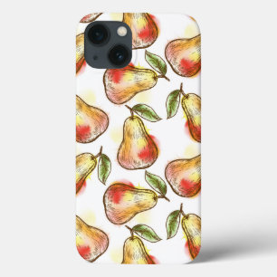 Pattern with pear iPhone 13 case
