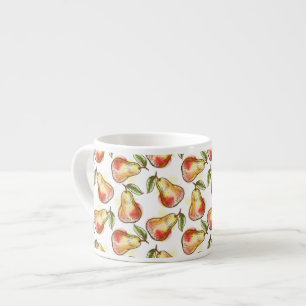 Pattern with pear espresso cup