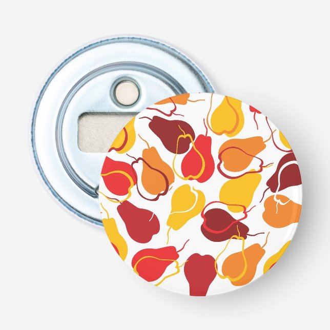 Pattern with pears bottle opener (Front)