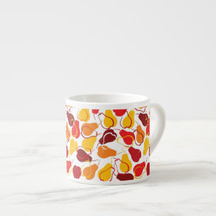 Pattern with pears espresso cup