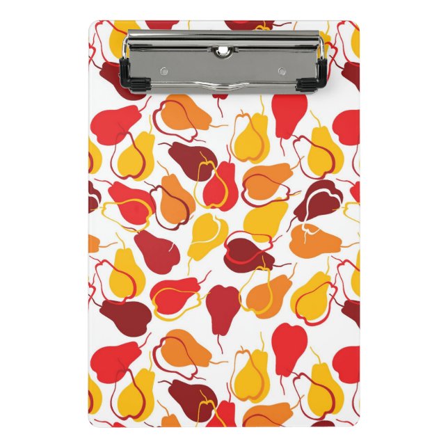 Pattern with pears mini clipboard (Front)
