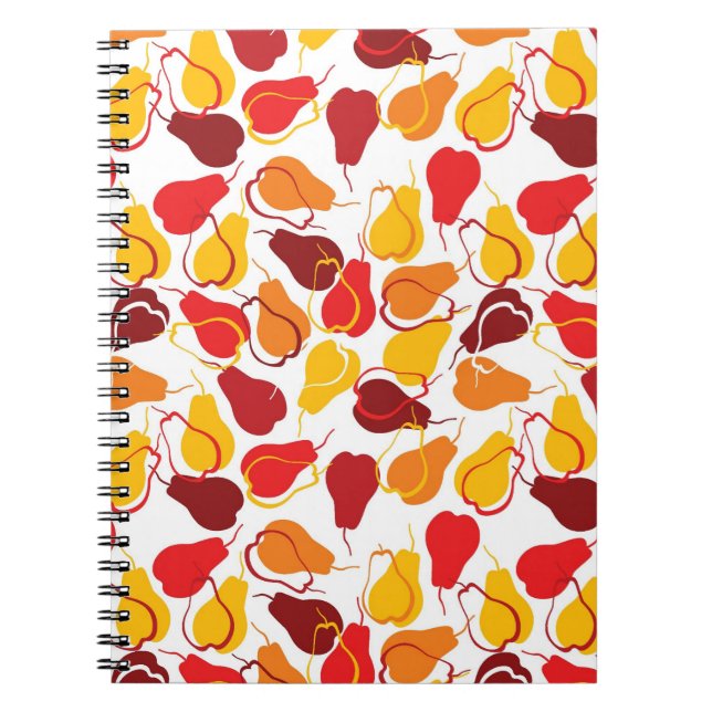 Pattern with pears notebook (Front)