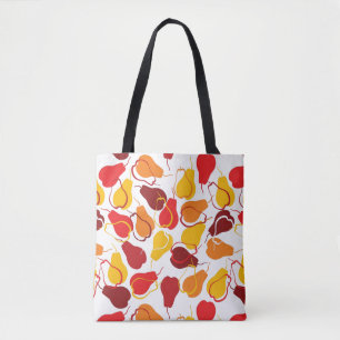 Pattern with pears tote bag