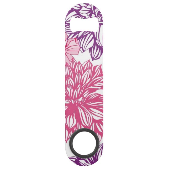 Pattern with pink asters and dahlia (Front)