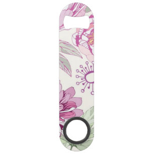 Pattern with pink flowers