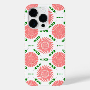 pattern with pink flowers  Case-Mate iPhone 14 pro case