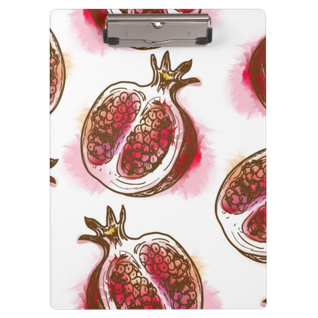 Pattern with pomegranate clipboard (Front)