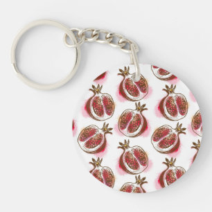Pattern with pomegranate key ring