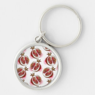 Pattern with pomegranate key ring