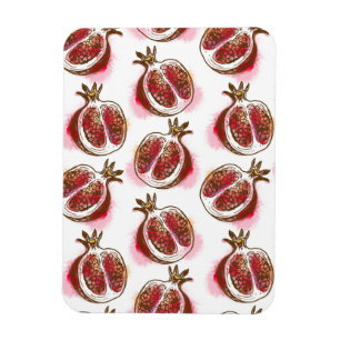 Pattern with pomegranate magnet