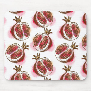 Pattern with pomegranate mouse mat