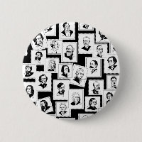 Pattern with portraits of the greatest composers