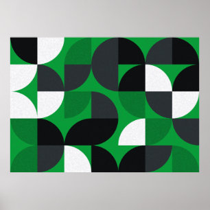 Pattern with random colored triangles Generative A Poster
