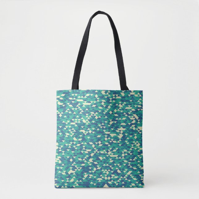 Pattern with random coloured Diamonds Generative A Tote Bag (Front)