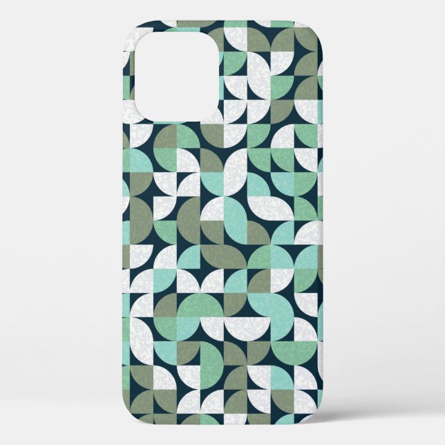 Pattern with random coloured triangles Generative  Case-Mate iPhone Case (Back)