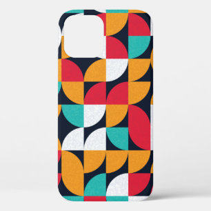 Pattern with random coloured triangles Generative  iPhone 12 Case