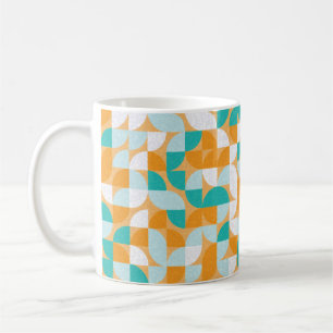 Pattern with random coloured triangles Generative Coffee Mug