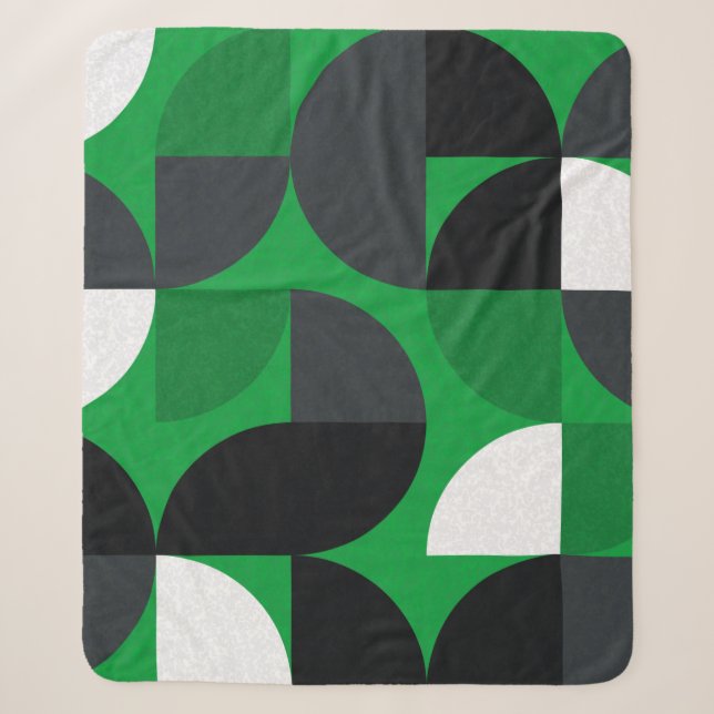 Pattern with random coloured triangles Generative  Sherpa Blanket (Front)