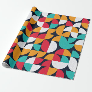 Pattern with random coloured triangles Generative Wrapping Paper