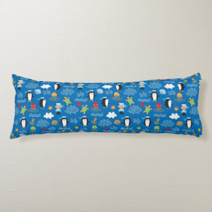 pattern with sea theme body cushion