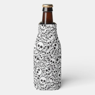 Pattern with skulls bottle cooler