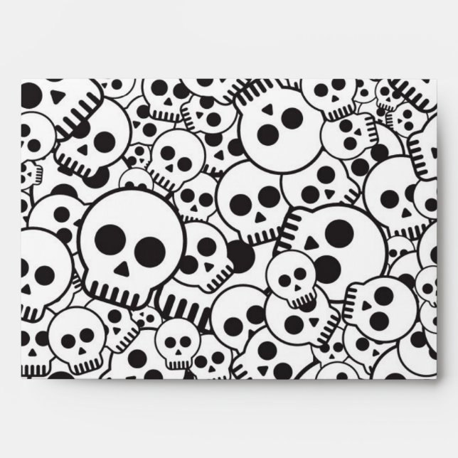 Pattern with skulls envelopes (Front)