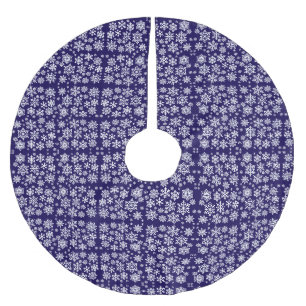 Pattern With snowflakes Brushed Polyester Tree Skirt