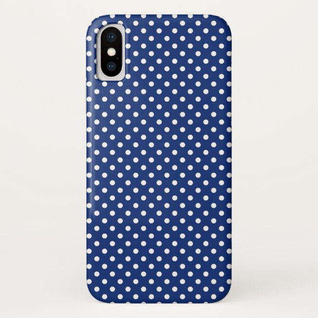 Pattern with white polka dots 2 Case-Mate iPhone case (Back)