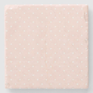 Pattern with white polka dots 2 stone coaster