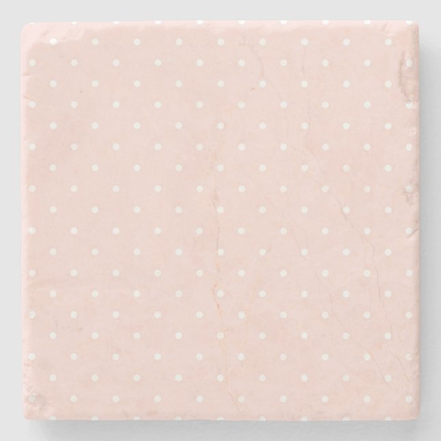 Pattern with white polka dots 2 stone coaster (Front)
