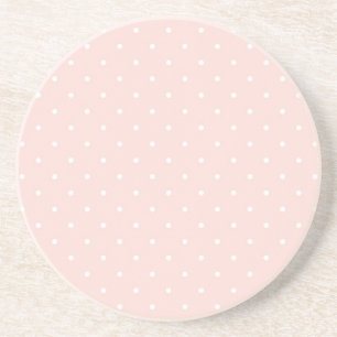 Pattern with white polka dots coaster