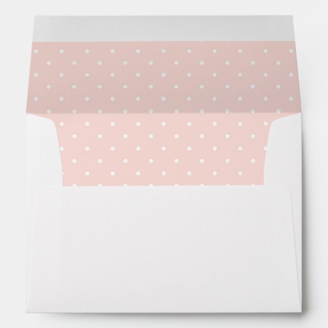 Pattern with white polka dots envelope (Back (Bottom))